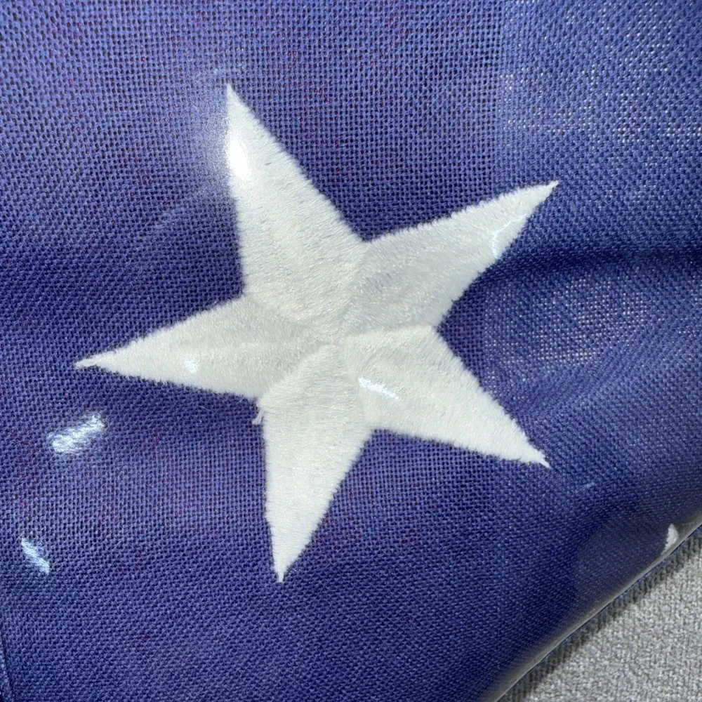 Military‎ Casket American Flag Cotton Embroidered With Bag 9x5 - Picture 2 of 5